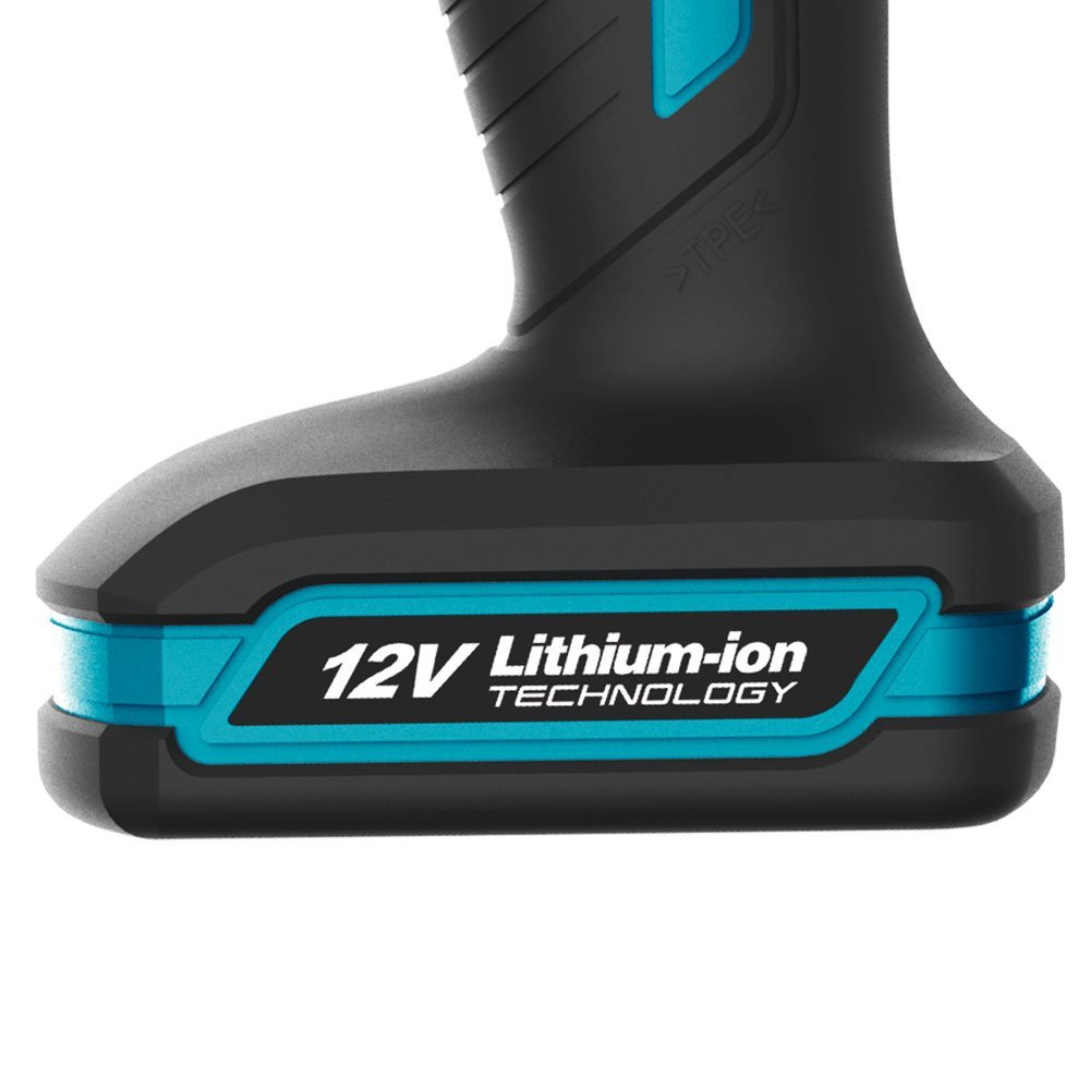 Parafusadeira/Furadeira a Bateria 12V 1.3Ah Li-Ion 3/8 Pol. com Carregador Estojo e Acessórios WESCO-WS2555K