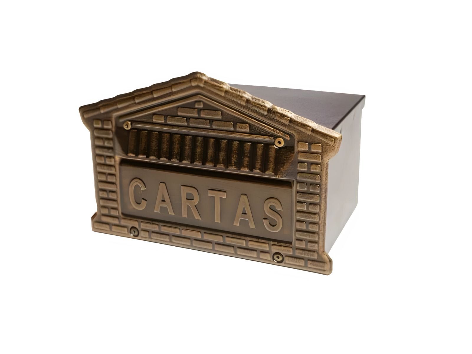 CAIXA CORREIO TIJOLINHO FUME 15CM METALMIG