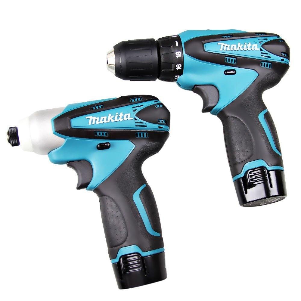 Combo de Parafusadeira Impacto e Furadeira Parafusadeira 12V Li-ion Bivolt com Maleta MAKITA-LCT204