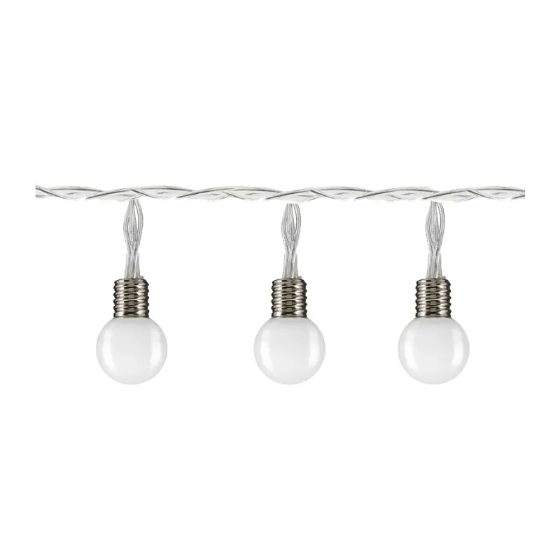 Cordão Natal 2,30M Bola 2Cm 10L Branco Tuut