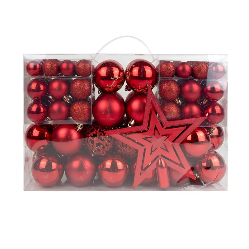 Bola Natal Sortida C/Ponta Vermelha Tuut C100