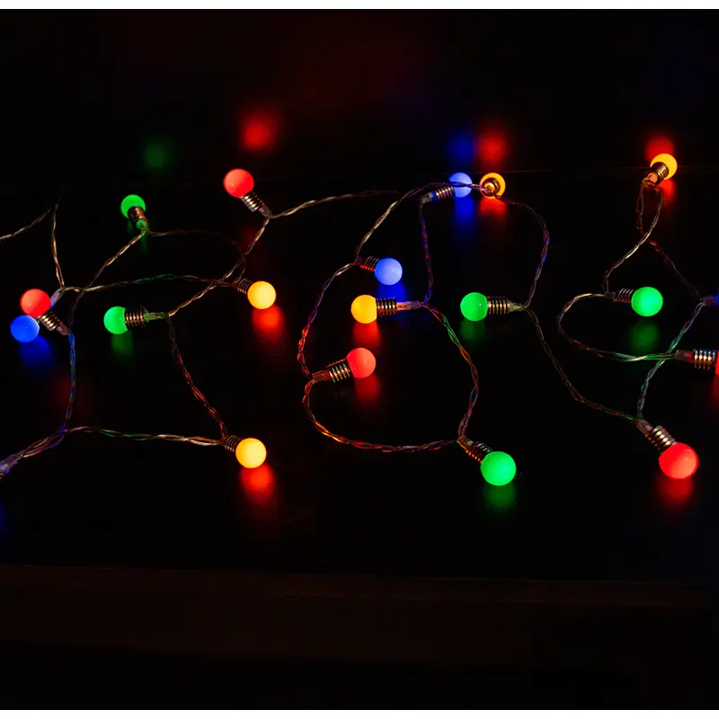 Cordão Natal 2,00M Bolas 1,4Cm 20L Color